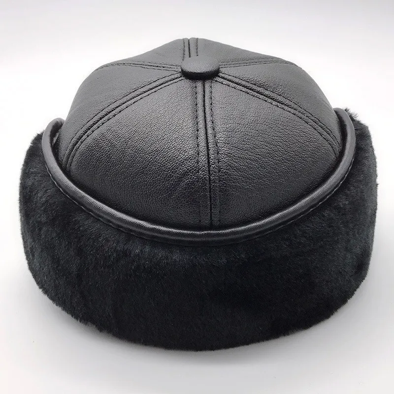Зимняя мужская шляпа, бейсбольная кепка, шапка для папы, теплая утолщенная плюс бархатная шапка из искусственного меха, облегающая шапка с защитой ушей для мужчин, snapback