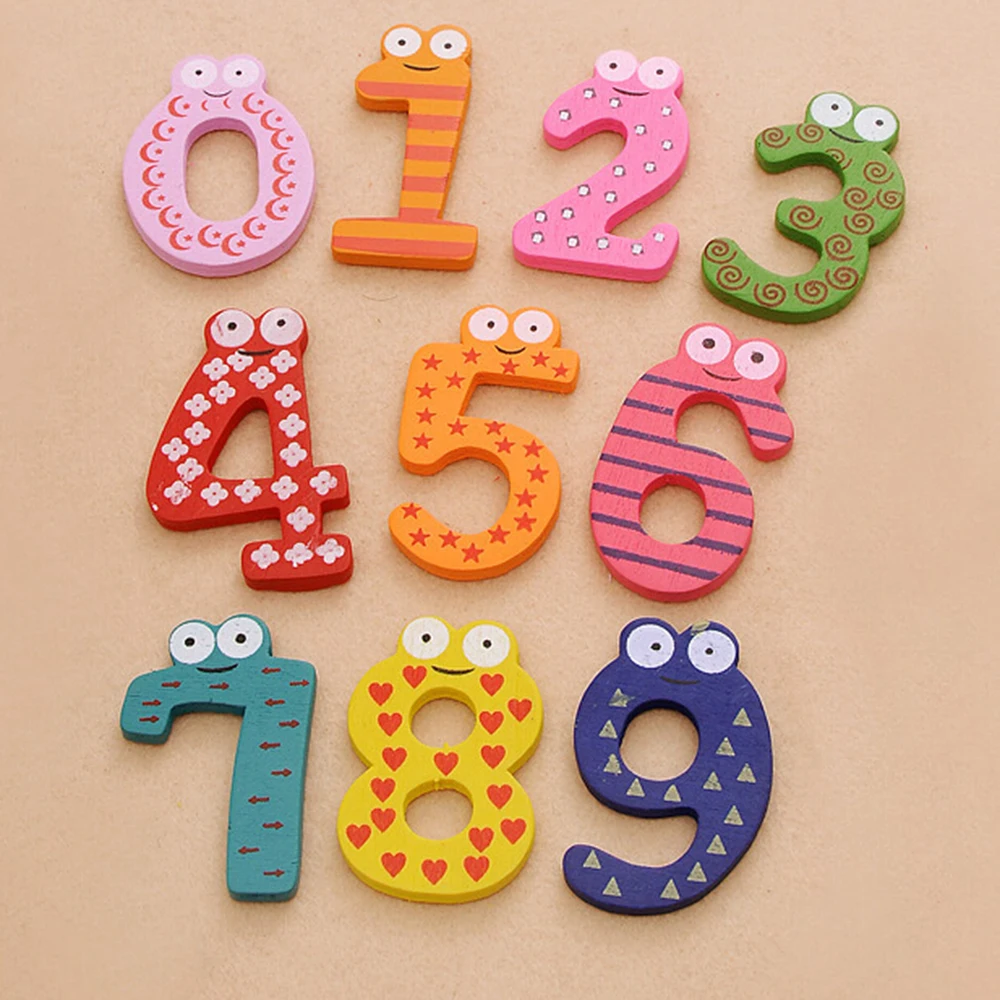 

Math Toys Learning & Education 0-9 numbers with Magnetic Wooden Number Math Set for Kids Children Preschool Home school gift