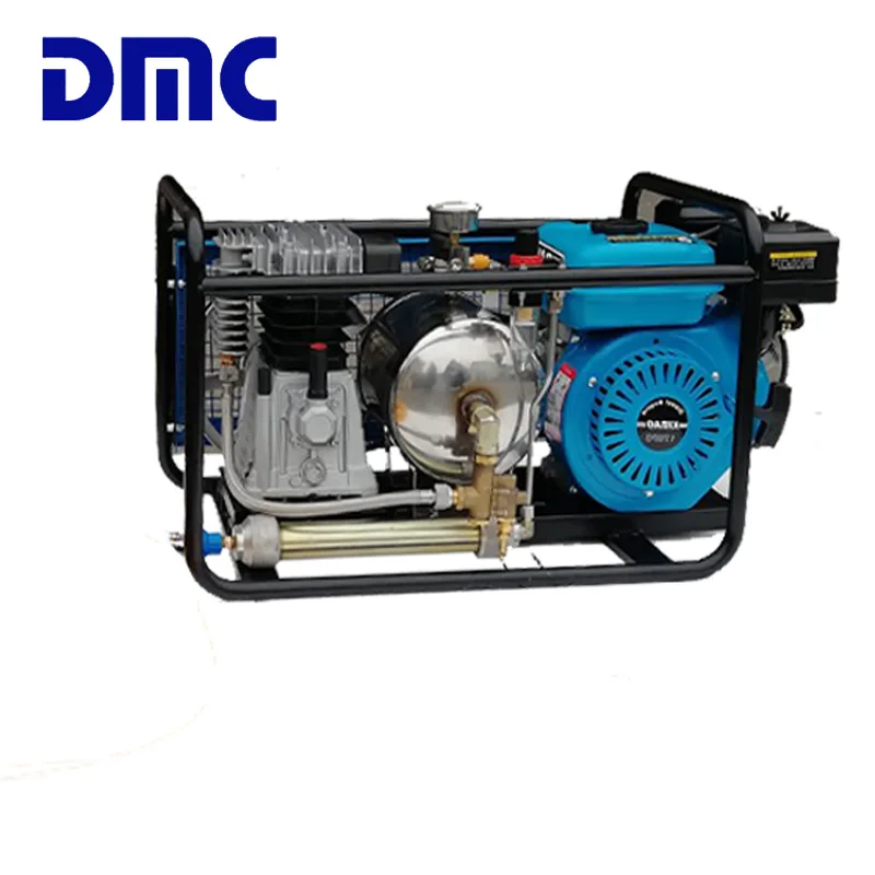 

DMC Scuba Diving Air Compressor Honda Gasoline Driven Compressor 9HP Underwater Breathing Connect 100m Breathing Hose 600L/MIN