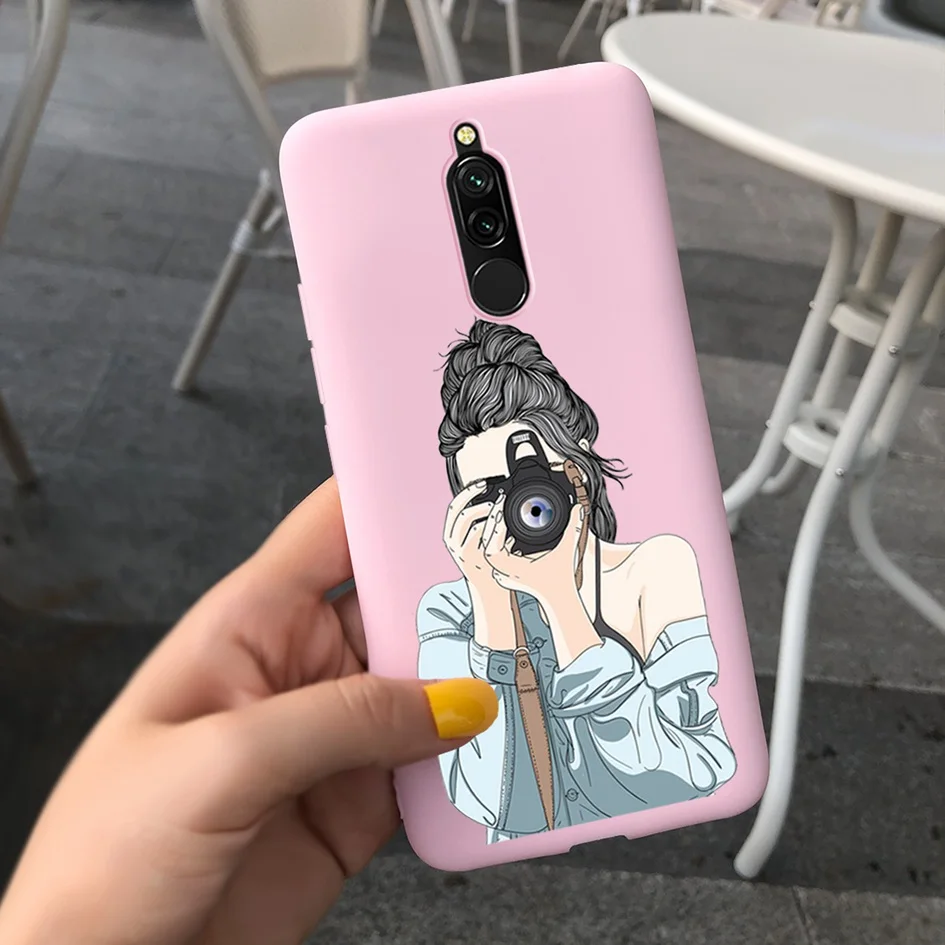 xiaomi leather case charging Ốp Lưng Cho Xiaomi Redmi 8 Trường Hợp Redmi 8A Lưng Coque Hoạt Hình Fundas Mềm TPU Túi Đựng Điện Thoại Cho Xiaomi Redmi 8 8A A8 Redmi8 Ốp Lưng cases for xiaomi blue