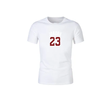 

Summer 2020 hot sale new printed men's shopping T-shirt high quality cotton 23 hip hop short sleeve T-shirt
