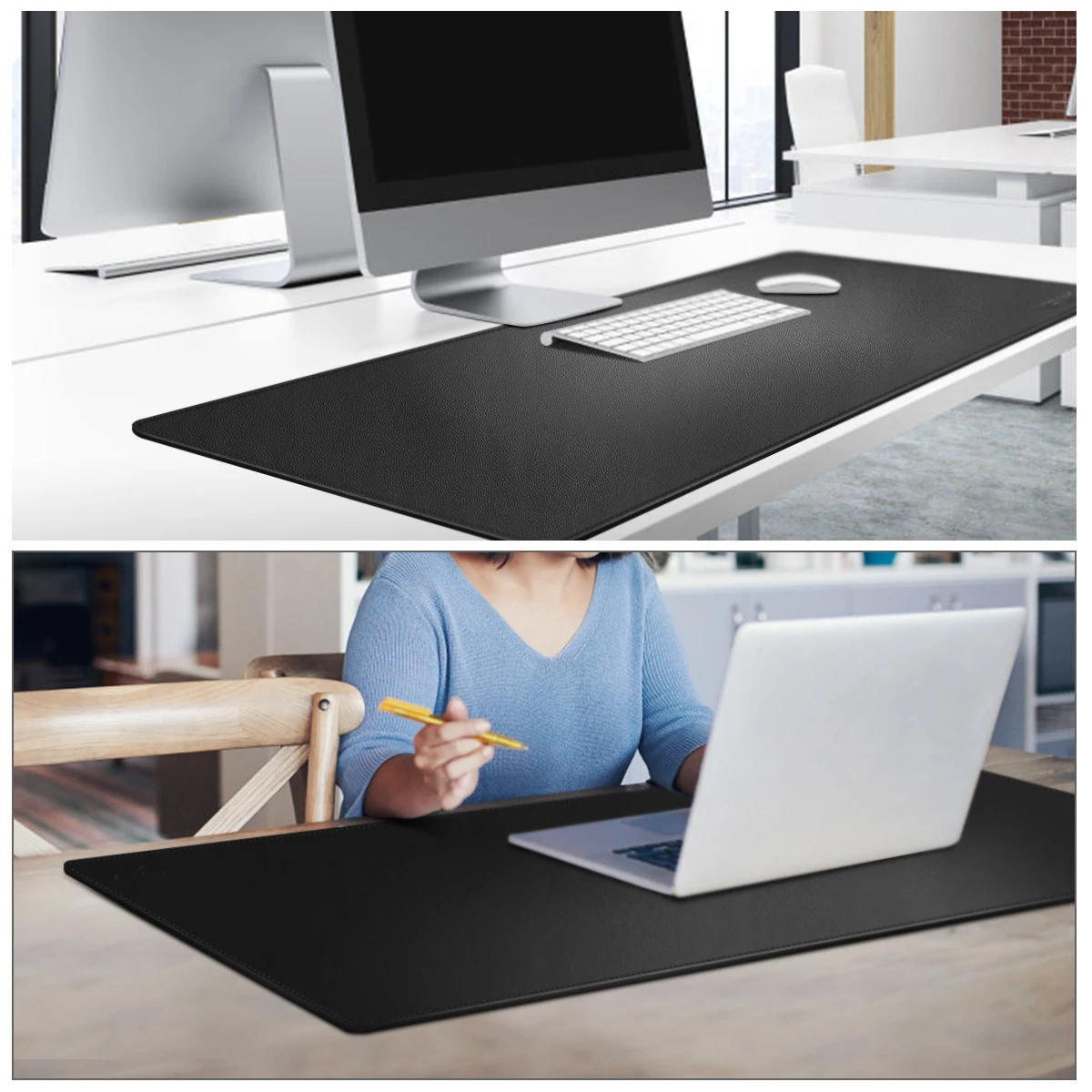 CACOY двухсторонняя 100x40 см пригодная для использования Mo pad портативная большая клавиатура Pad водонепроницаемая PU кожаная Подложка для стола коврик для рабочего стола для офисного использования