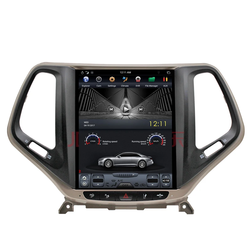 NAVITOPIA 10,4 inch вертикальный автомобильный сенсорный экран в стиле Tesla Android 7,1 автомобиля gps навигации для Jeep Cherokee автомобильный DVD плеер