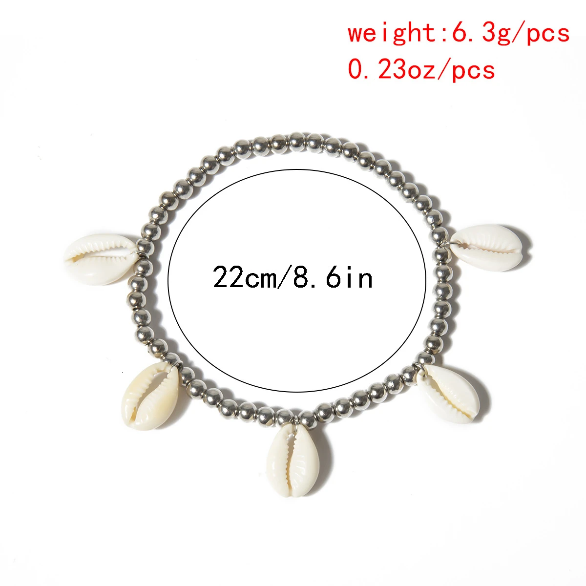 Youvanic Boho Shell ножной браслет Винтажный серебряный круглый бисерные браслеты браслет для женщин очаровательные ноги лодыжки цепь мода ноги ювелирные изделия 0568
