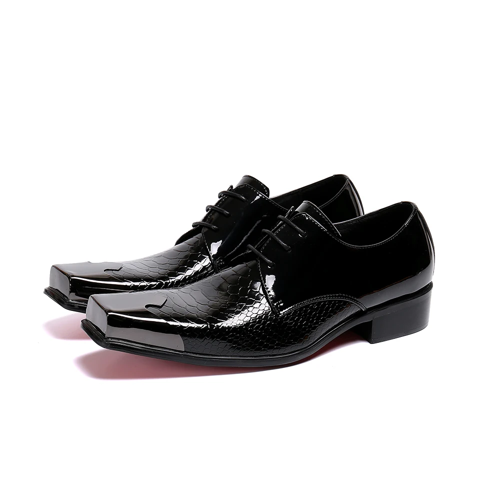 

Cap-toe Classic Men Dress Shoes Wing-tip Derby Genuine Leather Big Size 38-46 3.5CM Heel Elegant Suit Business Formal Oxfords