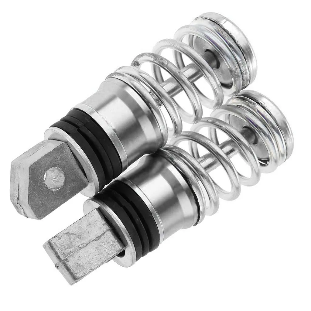 Pair Motorcycle Aluminum Rear Spring Footrest Pegs Pedal 105x30mm