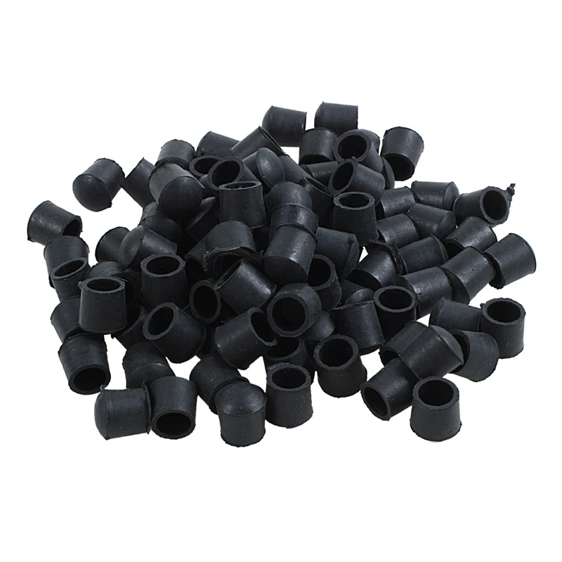 

Fashion-Rubber Furniture Crutch Feet Stool Chair Leg Tips Pads 100Pcs Black