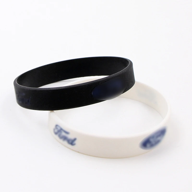 

1PCS car badge silicone bracelet wristband men's and women's universal For Ford mk2 mk3 mk4 mk5 mk7 fiesta FOCUS 2 3 4 5