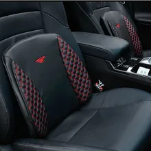 Корейская серия красное вино Автомобильная поясная подушка kao bei zhen искусственная кожа пены памяти Автомобильная подушка под поясницу Подарочная Настройка