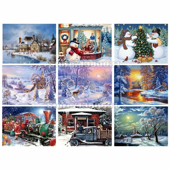 

5D diamond painting winter scenery cross stitch full angle square diamond DIY crafts diamond embroidery Home Decoration CC1898