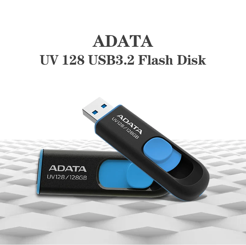 pen drive Original Adata UV128 USB 3.2 Gen 1 Pendrive 128GB 64GB 32GB 16GB Memory Stick Flash Drive For Computer usb flash memory