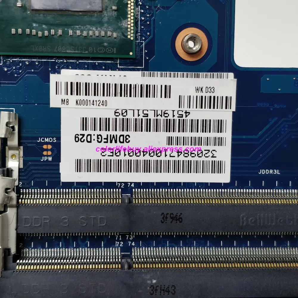 Genuine K000141240 VFKTA LA-9862P w i5-3337U CPU SLJ8E Laptop Motherboard for Toshiba Satellite L40 Notebook PC