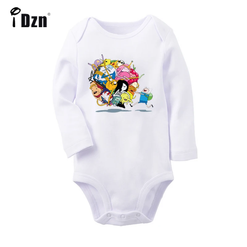 JbBaby191WC Милые с изображением Финна из Adventure Time Джейк мультфильм BMO дизайн, детское боди для новорожденных, детей ясельного возраста с длинными рукавами Onsies комбинезон одежда из хлопка - Цвет: JbBaby191WC