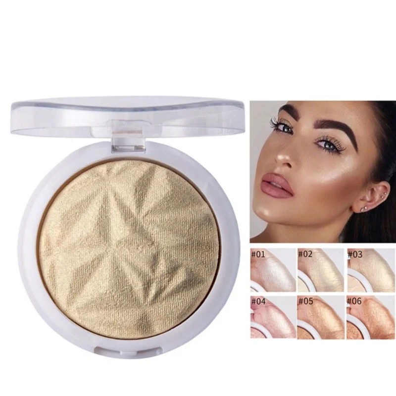 

Glitter Tattoo iluminador Highlighter Maquillaje Baked Diamond Face Powder Glow Kit High Light Makeup Brighten Powder Hot