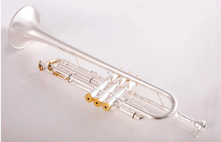 8335 Bb Trumpet B Flat Brass Silver Plated Professional Trumpet Musical Instruments with Leather Case Made in Japan quality