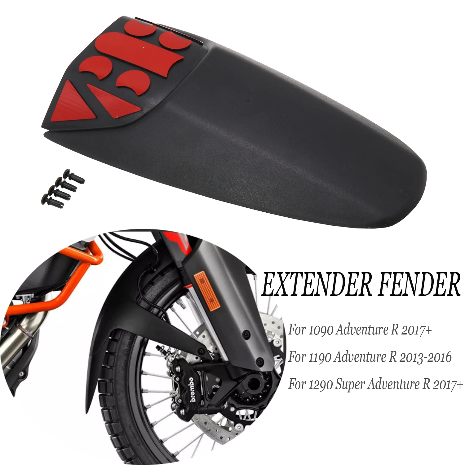 

Для 1090 1190 Adventure R 2016 2015 мотоциклетный задний удлинитель брызговик для 1290 Super Adventure R 2017 2018 2019 2020