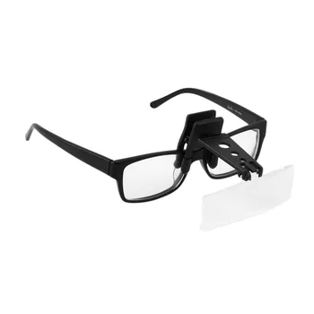 

Transparent Acrylic Folding Eyeglass Clip On Magnifying Lens Flip Loupe Magnifying Glass Handsfree Precise Magnifier Hot