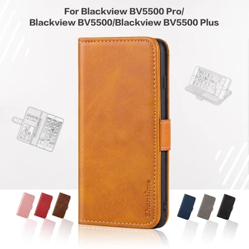 Перейти на Алиэкспресс и купить Чехол-книжка для Blackview BV5500 Pro, роскошный кожаный чехол-кошелек с магнитом для Blackview BV5500 BV5500 Plus, чехол для телефона