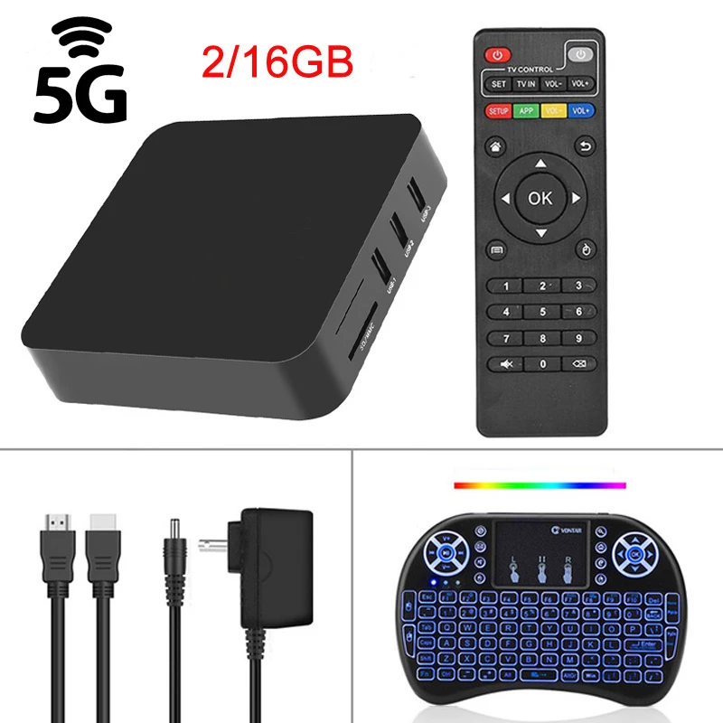 

Android 9.0 Smart Tv Box Amlogic S905w 4K Media Player Google play 2.4G 5G Wifi Set Top Box Google Play 5G 3D 2GB 16GB TVBOX