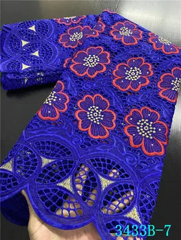 

NIAI Bazin Riche Getzner Fabric African Lace Fabric 2020 High Quality Nigerian Lace Fabrc For Dress Sewing XY3433B-7