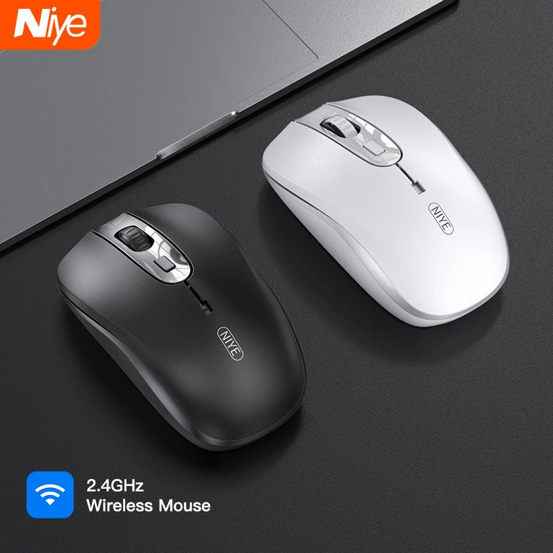 

2.4GHz Wireless Mouse Computer Gaming Silent Mause Rechargeable Silent Ergonomic Mouse USB Optical Mice For Macbook Laptop PC