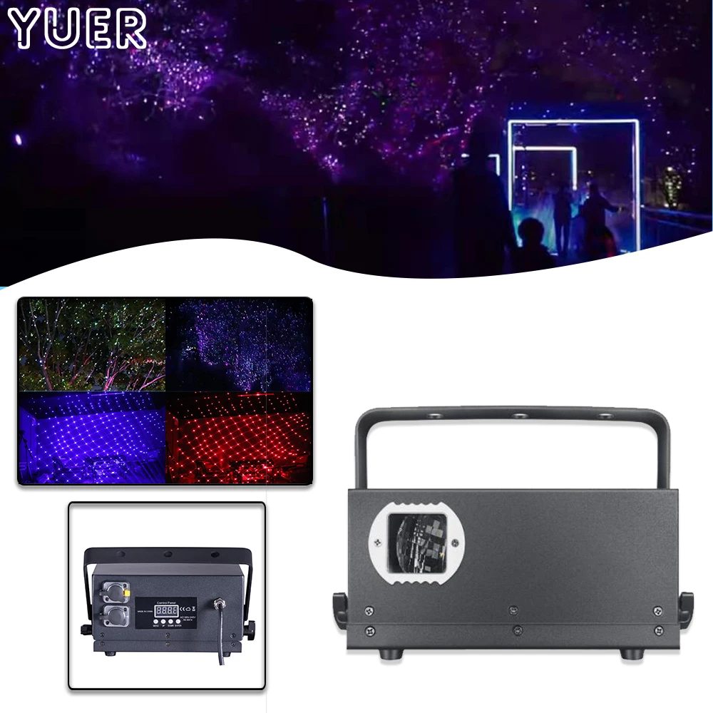 

IP65 Waterproof RGB Starry Sky Laser Pattern Light DMX512 For Outdoor Indoor Festival DJ Disco Stage Prom Music Restaurant Bar