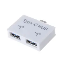 Подходит для мобильных ПК тип-c usb-хаб расширитель концентратор otg адаптер сплиттер-белый