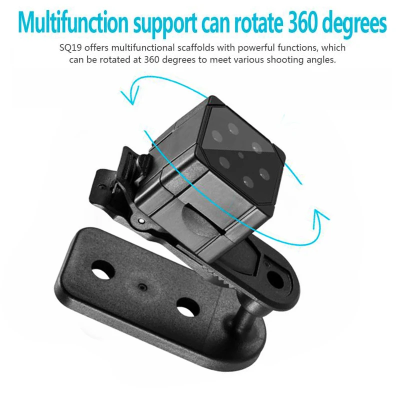

Support 32GB TF Card SQ 19 Camera Micro Video Camera HD 1080P Sensor Night Vision Camcorder DVR DV Motion Recorder Camcorder