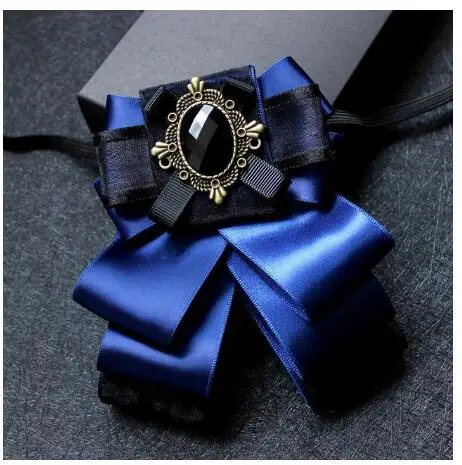 Fashion Diamond Bow Tie Solid Color Mens Business Necktie Male Butterfly Cravat Wedding Groom Bowties Collar Accessories - Цвет: 4