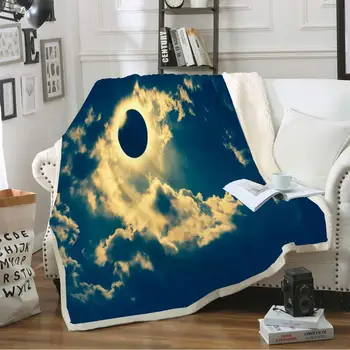 

Beautiful Natural Landscape Phenomenon Blanket Sherpa Plush Blankets Throws on Bed Sofa Car Machine Washable Microfiber