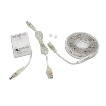 

Battery Operated USB LED Strip Lights, BT 2m/6.56ft RGB SMD 5050 60 LEDs IP65 Waterproof Flexible Color Changing Light jk1176