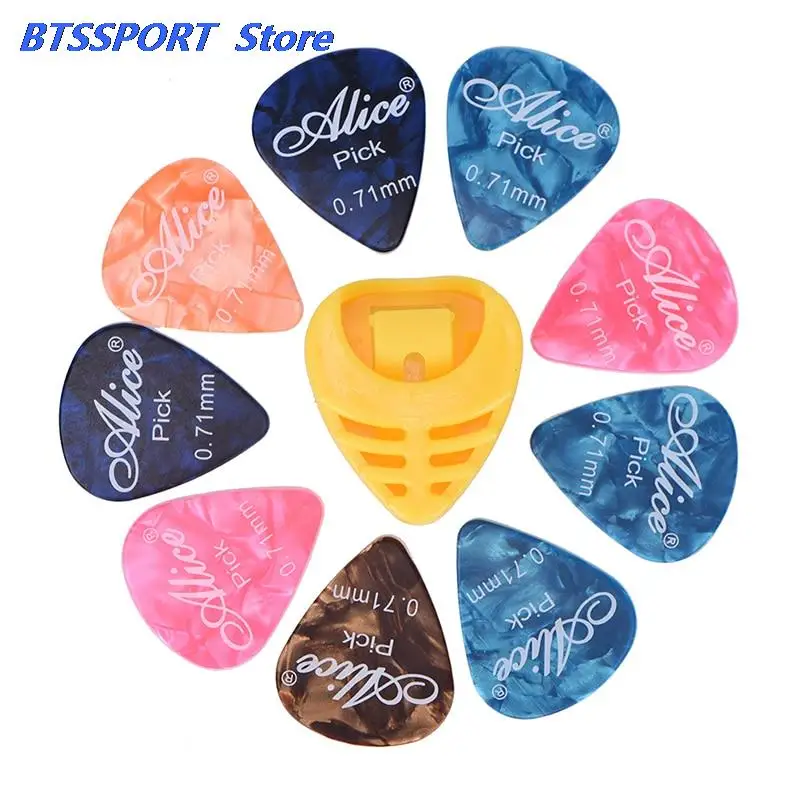12Pcs/Set Guitar Picks Alice Matte Acoustic Electric Picks+1 Holder bag Case | Спорт и развлечения