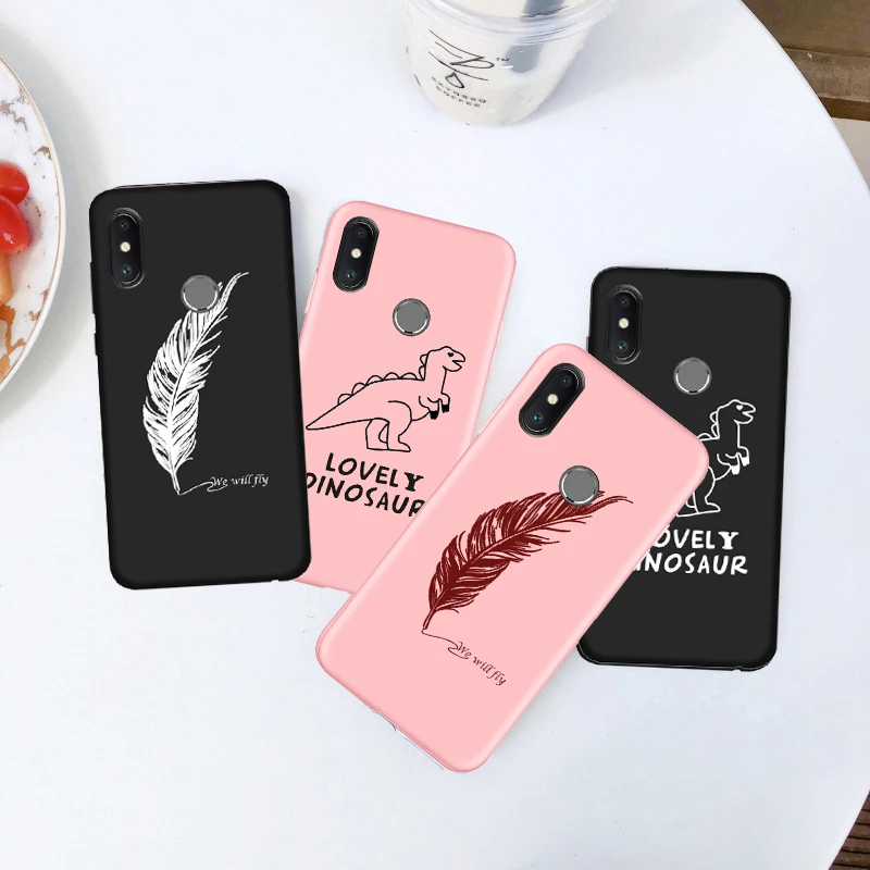 Мягкий чехол с пером динозавра для Samsung galaxy A50 A30 A10 A20 A20e A40 A60 A70 M10 M20 M30 S10 S9 S8 Plus S7 edge