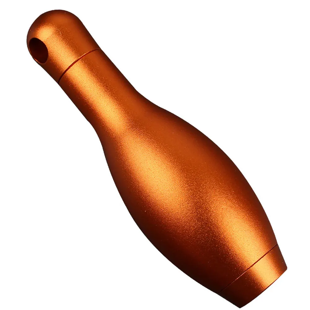 На открытом воздухе нетоксичные мини Водонепроницаемый уплотнения бутылки в форме кеглей хранилище лекарств для EDC для выживания инструмент нержавеющие аксессуары для кемпинга - Цвет: orange