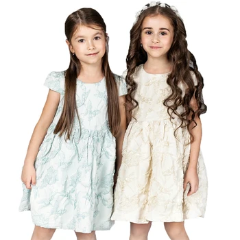 

Girls Dress Solid Pleat Baby Girls Spring Fashion Clothes Party Dress Kids Princess Dress For Girls 2-8 Years