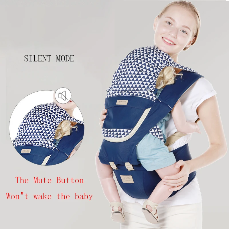 

2020 New Ergonomic Kangaroo Baby Carrier Infant Baby Hipseat Carrier 3 In 1 Front Facing Baby Wrap Sling Baby Accessories 0-48M