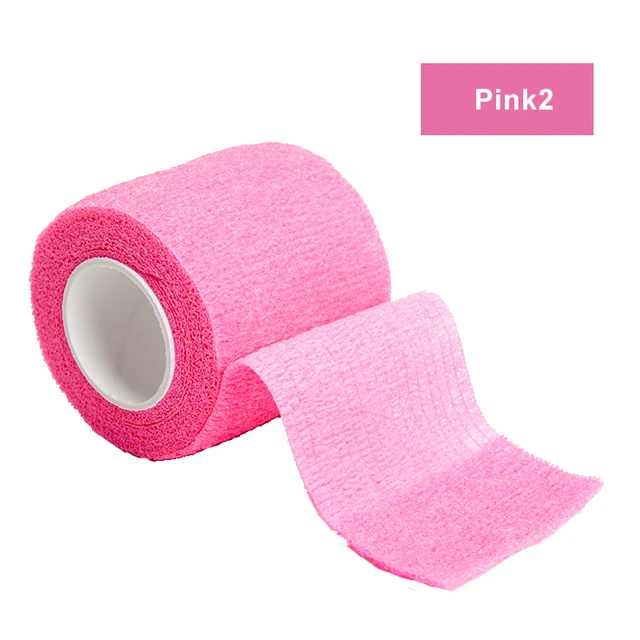 4.5m Colorful Sport Self Adhesive Elastic Bandage Wrap Tape Elastoplast For Knee Support Pads Finger Ankle Palm Shoulder Pink-2