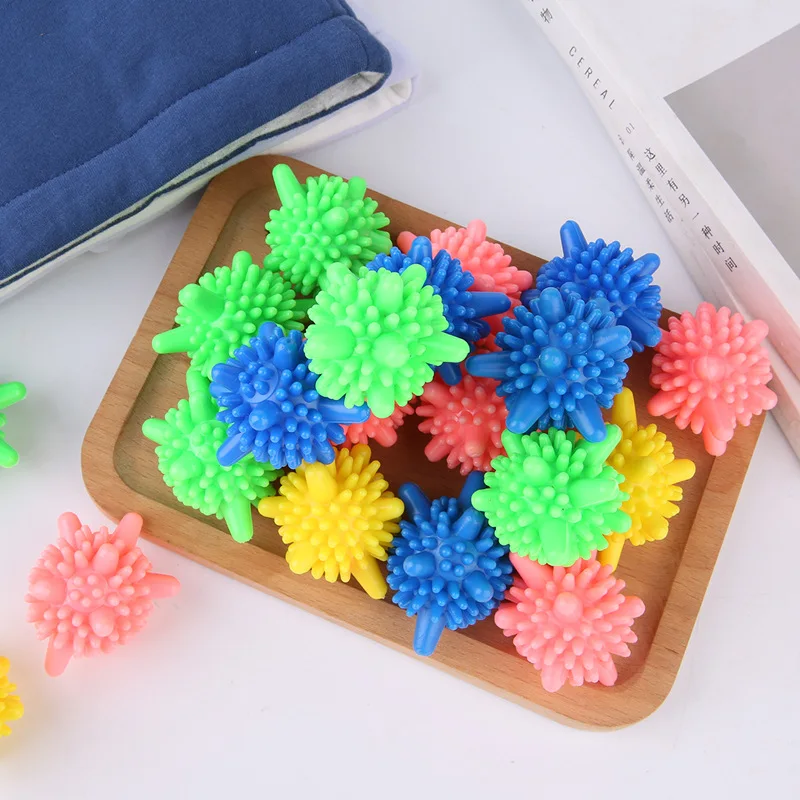 

10Pcs/Set Reusable Magic Laundry Ball Household Cleaning Washing Machine Clothes Softener Starfish Shape Solid PVC Cleaning Ball