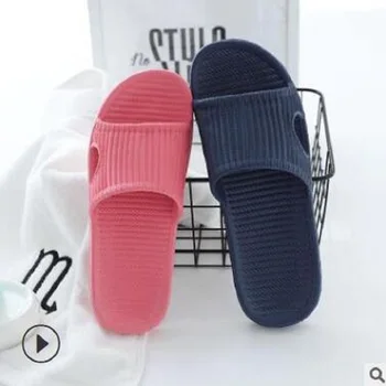 

2020 Home slippers summer slippers men and women wholesale striped casual comfortable indoor slippers