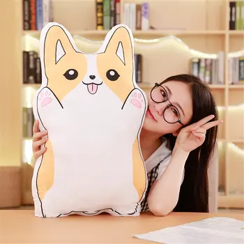 

60cm Cute Corgi Dog Plush Toy Stuffed Soft Animal Cartoon Pillow Lovely Christmas Gift for Kids Kawaii Valentine Prese