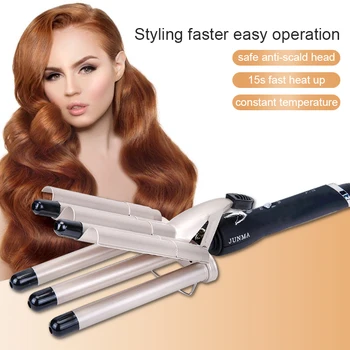 

Professional Hair Tools Curling Iron Five fingers Hair Curling Iron Ceramic Styling Tools hair wand Electric curling iron