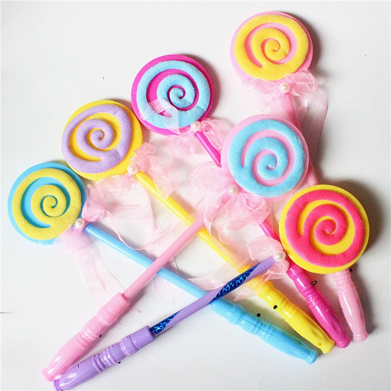 Fashion 24pcs Kids Led Light-up Lollipop Glow Sticks Girls Princess Flashing Fairy Wand Birthday Party Dress Christmas Decor (11)