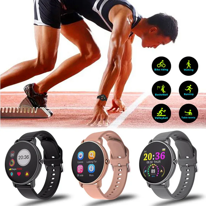 2020 Full Touch Smart Watch Men Blood Pressure  Heart Rate Monitor Round Smartwatch Women Waterproof Sport Clock For Android IOS