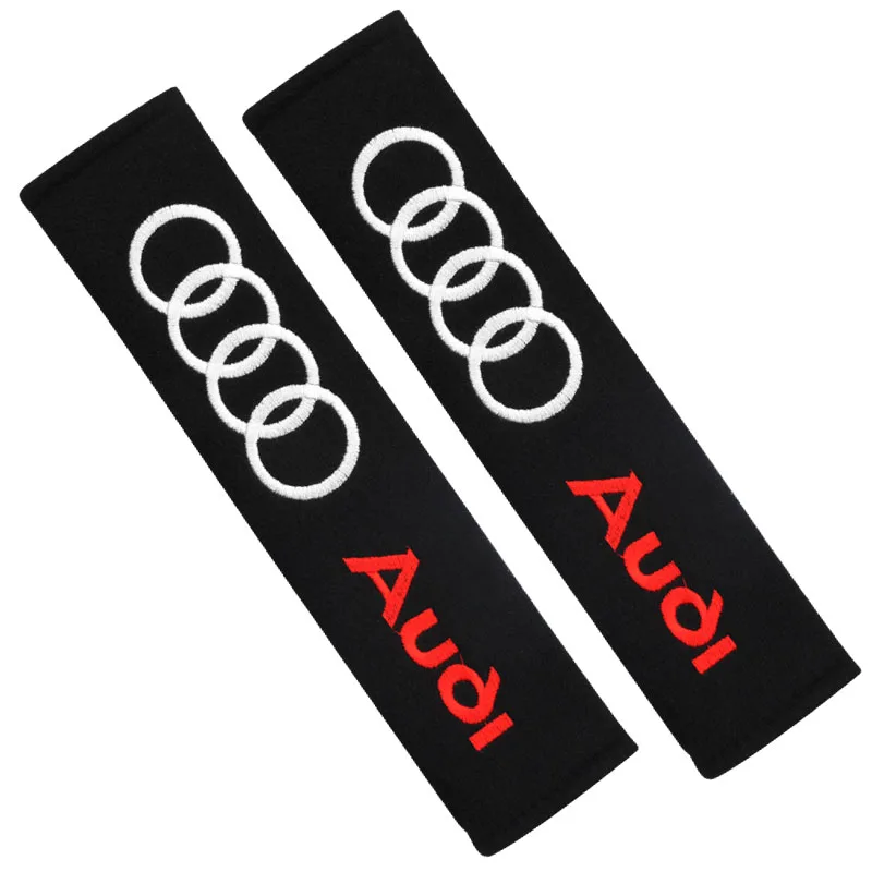 

2Pcs Fashion Warm Short Plush Safety Shoulder Protection Auto Interior For audi a3 a4 a5 a6 a7 a8 Q3 Q4 Q5 Q6 Q7 b8 Accessories