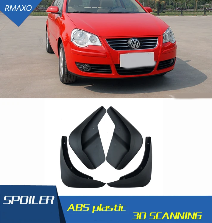 For Volkswagen 2003-2010 polo Mudflaps Splash Guards Front With the color and rear Mud Flap Mudguards Fender Modified special | Автомобили