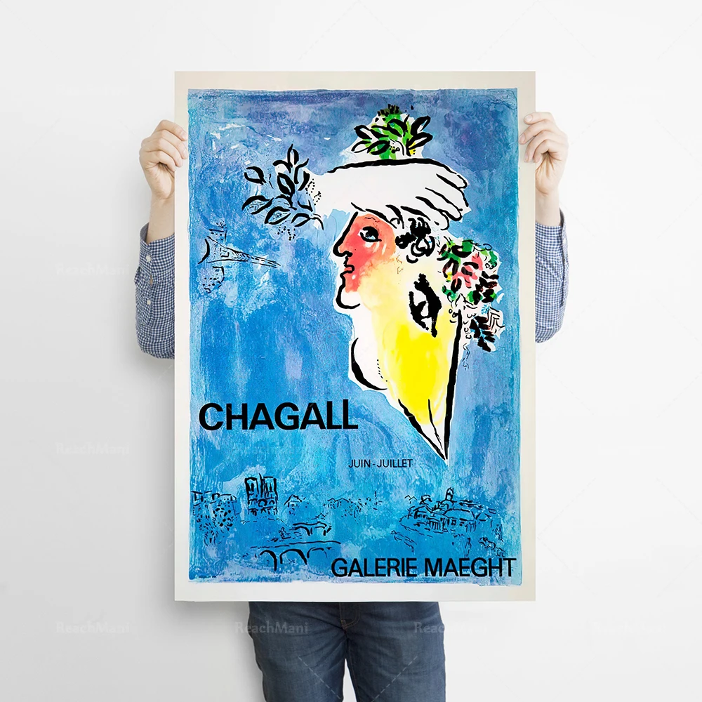 Marc Chagall Mostra Poster | Marc Chagall Stampa | Vintage Poster |  Decorazione Della Parete | Parete di Arte | Stampe D'arte | Stampe Murali |  Moder - AliExpress