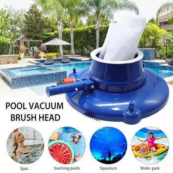 

1Set Swimming Pool Leaf Vacuum Cleaner With Brushes Swivel Wheels Ultra Fine Filter Bag Quick Cleaning Suction Head Pool Cleaner
