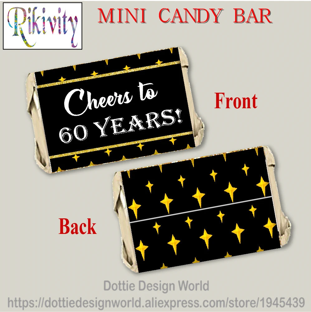 Black And Gold Candy Bar
