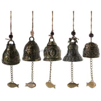 

Buddha Statue Dragon Bell Blessing Wind Chime Lucky Home Car Hanging Decor Gifts