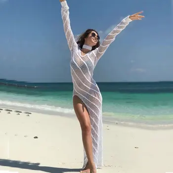 

Dresses For Beach Bathing Suit Cover Ups May Female Plus Size Bikinis 2020 Up New Dress Hollow Out Bikini Smock Summer Sun